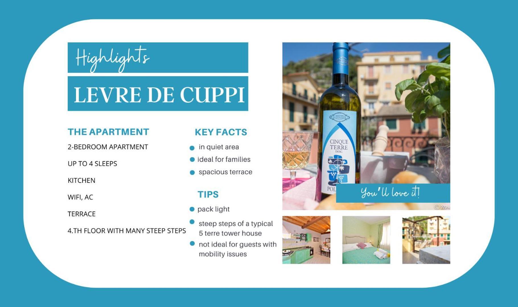 Levre De Cuppi Apartman Monterosso al Mare Kültér fotó